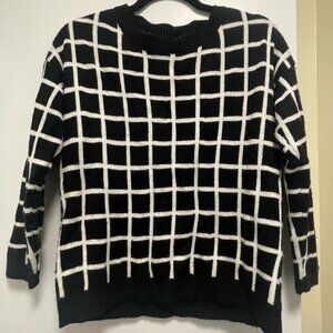 Small Black and White Sweater